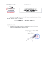 Convocation du Conseil Municipal